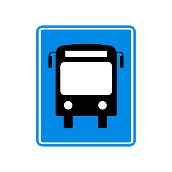 Bus blue sign, great design for any purposes. Vector illustration. EPS 10.. Bus blue sign, great design for any purposes. Vector illustration.