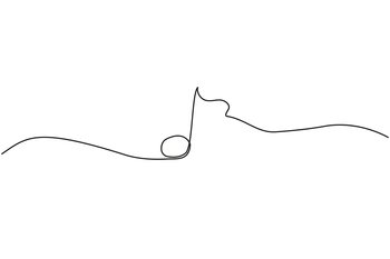 Whole note single one continuous line. Minimalism sign and symbol of music. Vector illustration. EPS 10. Stock image.. Whole note single one continuous line. Minimalism sign and symbol of music. Vector illustration. EPS 10.