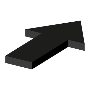 3D black arrow. Vector illustration. EPS 10. Stock image.. 3D black arrow. Vector illustration. EPS 10.