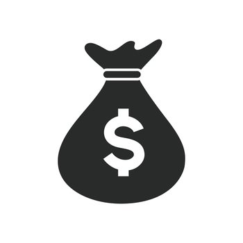 bag of money icon vector design illustration