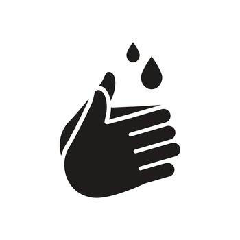  wash hands with hand sanitizer icon vector design illustration
