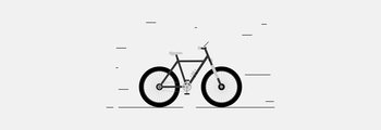 Sports bike icon on a light background. Ecological transport.