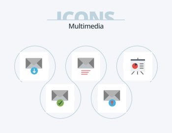 Multimedia Flat Icon Pack 5 Icon Design. . send.