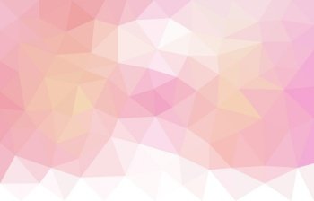 Pastel Pink Triangular Triangulation Polygon Design Background