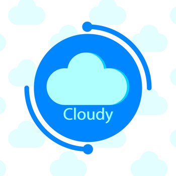 Blue cloud circle. Business communication concept. Cloud computing concept. Cloud storage icon. Vector illustration. stock image. EPS 10.. Blue cloud circle. Business communication concept. Cloud computing concept. Cloud storage icon. Vector illustration. stock image. 