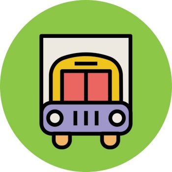 Modern transportation icon concepts.