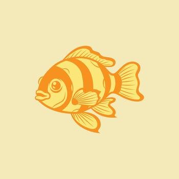 Sea Animal Series Clownfish vector illustration