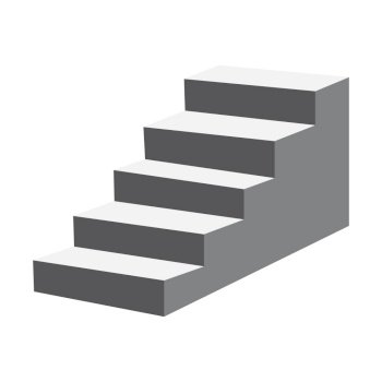 stairs icon logo vector design template