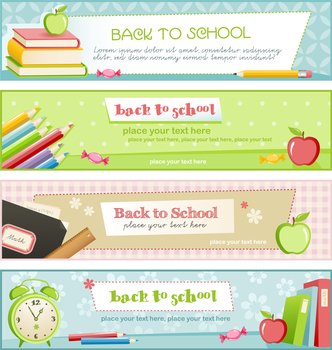 Back to school background vector image
