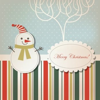 Christmas card vector image