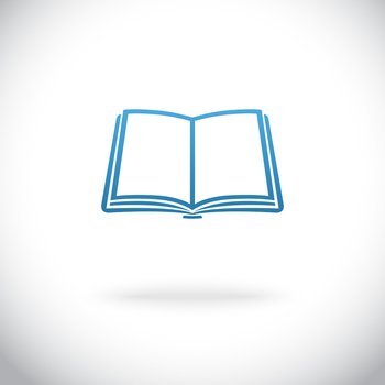 Open book icon vector image