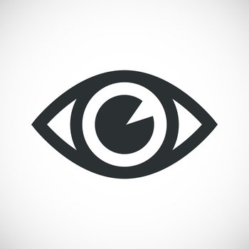 Simple eye icon vector image