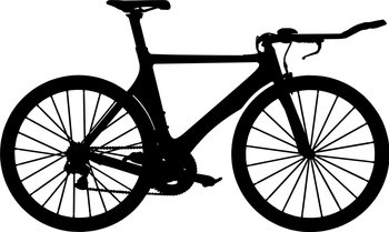 Time trial road bike vector image