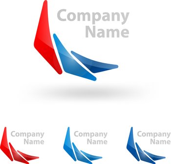 Triangle logo design vector image