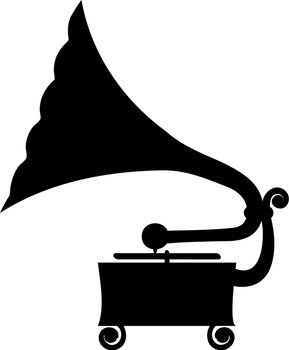 Antique gramophone vector image