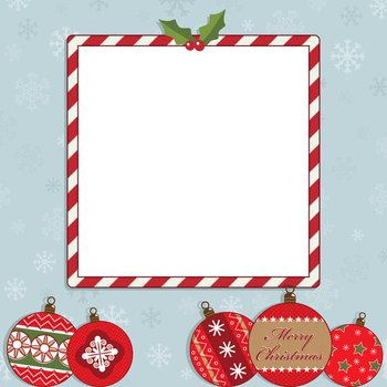 Christmas frame vector image