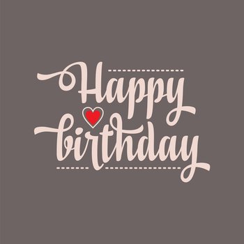 Happy birthday greeting card vector image
