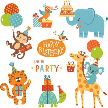 For happy birthday card vector image