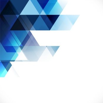 Abstract blue tone geometric layout template vector image