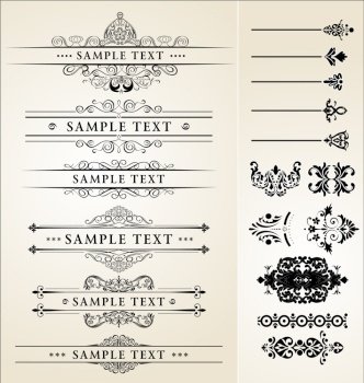 Calligraphy designs vector image