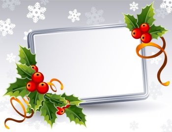 Christmas frame vector image