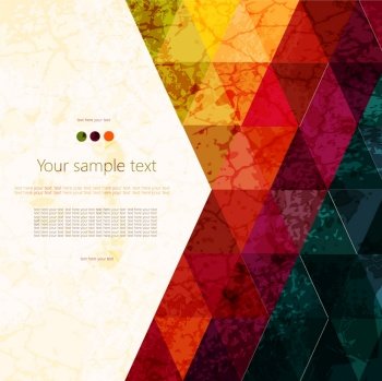 Colorful abstract geometric background vector image