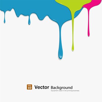 Dropping colorful background vector image