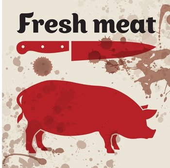 Fresh meat vector image