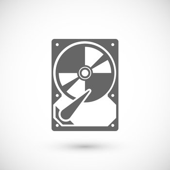 Hard drive icon vector image