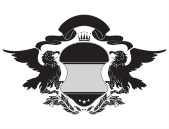 Heraldry crest vector image