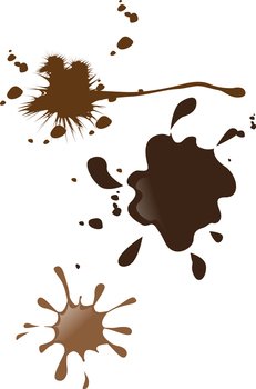 Mud splatter vector image