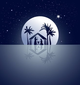 Nativity scene vector image