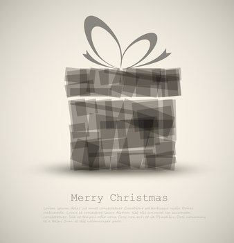 Simple christmas card vector image
