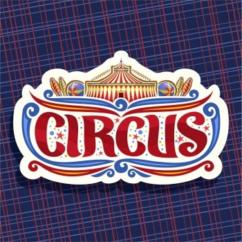 Logo for circus vector image