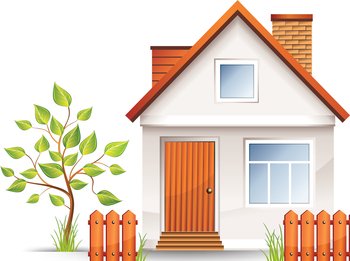 Small house vector image