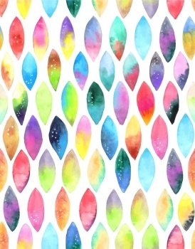 Seamless pattern of paint splash watercolor drops vector image