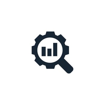 Search optimization creative icon filled Vector Image