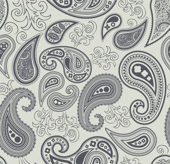 Paisley wallpaper pattern vector image