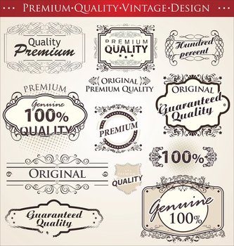 Premium quality vintage design vector image