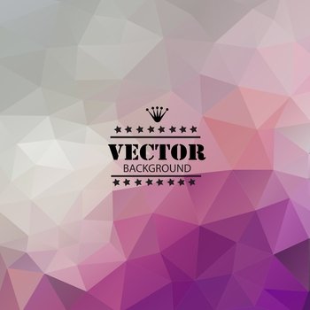 Retro background with triangular polygons vector image