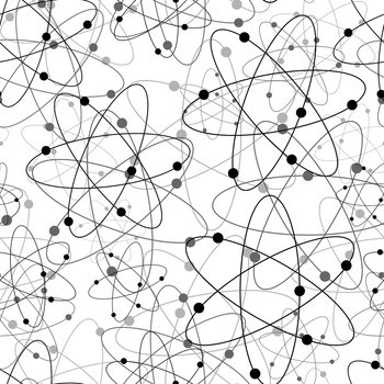 Seamless nuclear pattern vector image