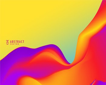 Smooth vibrant wave abstract background design vector image