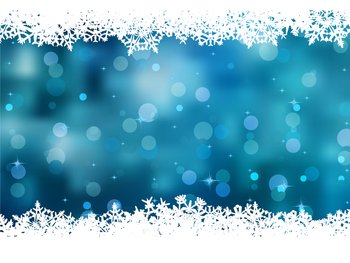 Snowflakes christmas card vector image