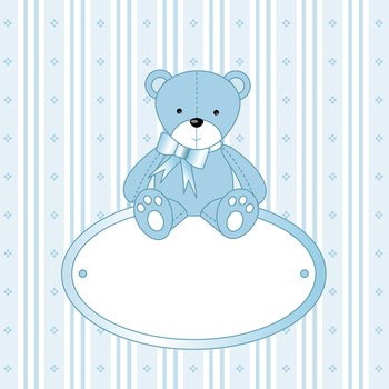 Teddy bear background vector image