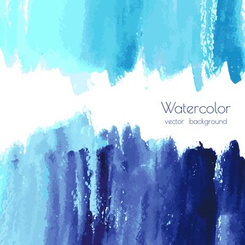Turquoise blue watercolor texture vector image