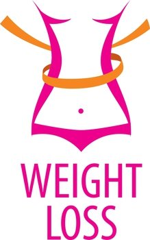 Weight loss logo vector image