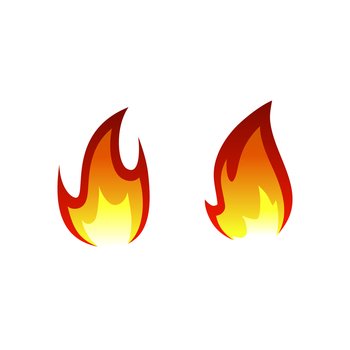 Flame logo template Royalty Free Vector Image