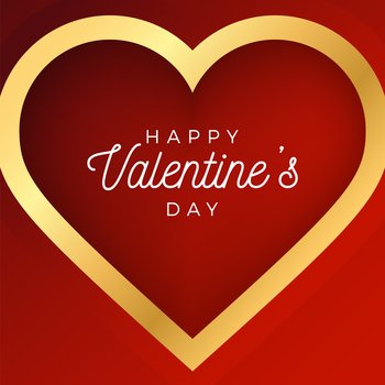 Valentine day abstract background with red Vector Image