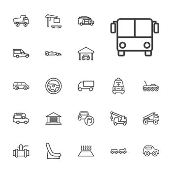 22 auto icons Royalty Free Vector Image