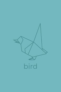 bird origami. Abstract line art bird logo design. Animal origami. Animal line art. Pet shop outline illustration. Vector illustration